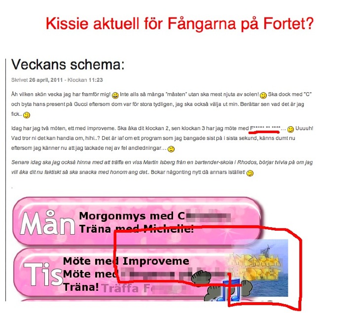 kissie – möte med fångarna på fortet