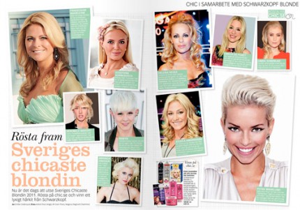 Vem är Sveriges Chicaste Blondin? Rösta och vinn hårprodukter!