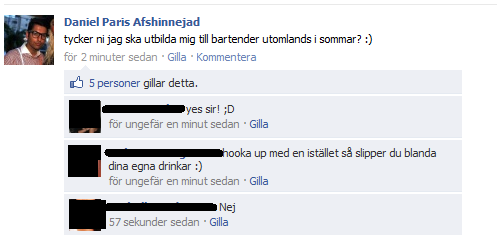 ännu en bloggare som bartender utomlands?