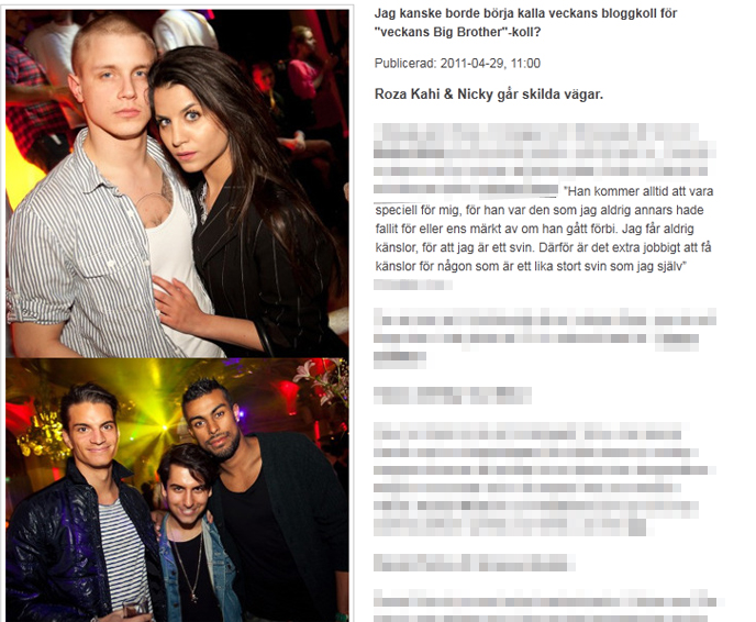 Bloggkollen med Nicky, Roza osv.