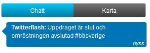 Omröstningen är slut, Chrille vann