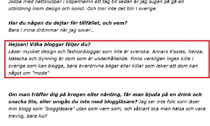 krille tycekr till om killar som bloggar