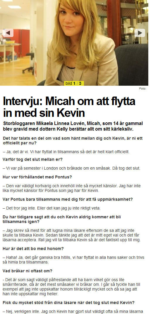 Micah om kevin – intervju