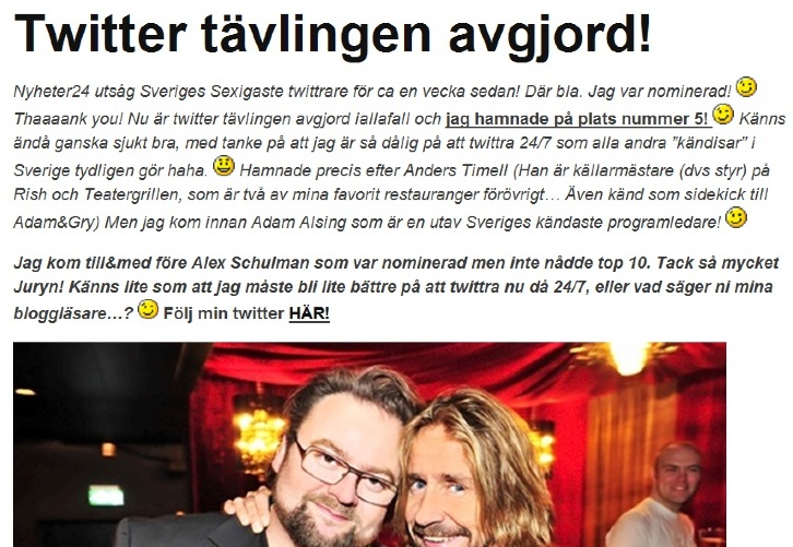 dessie – sveriges sexigaste twittrare!