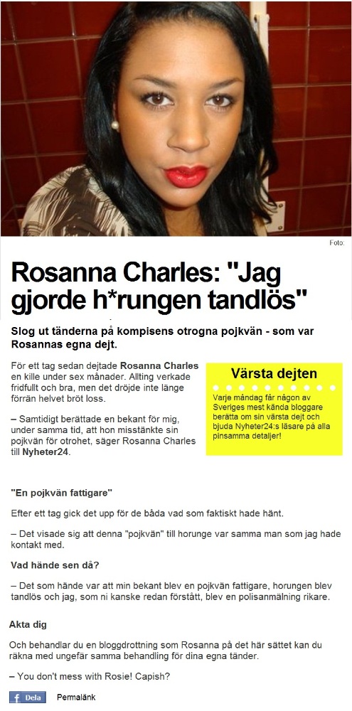 rosanna charles "horungen blev tandlös"