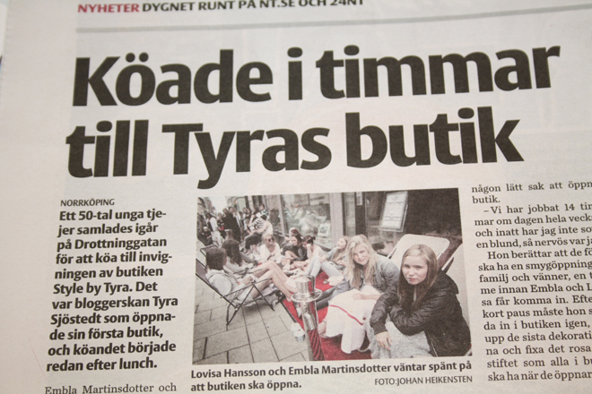 Tyras butik – succé