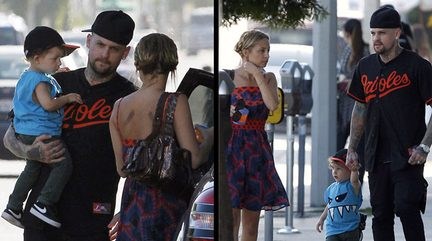 Nicole Richie en Sparrow op stap met nonkel Benji