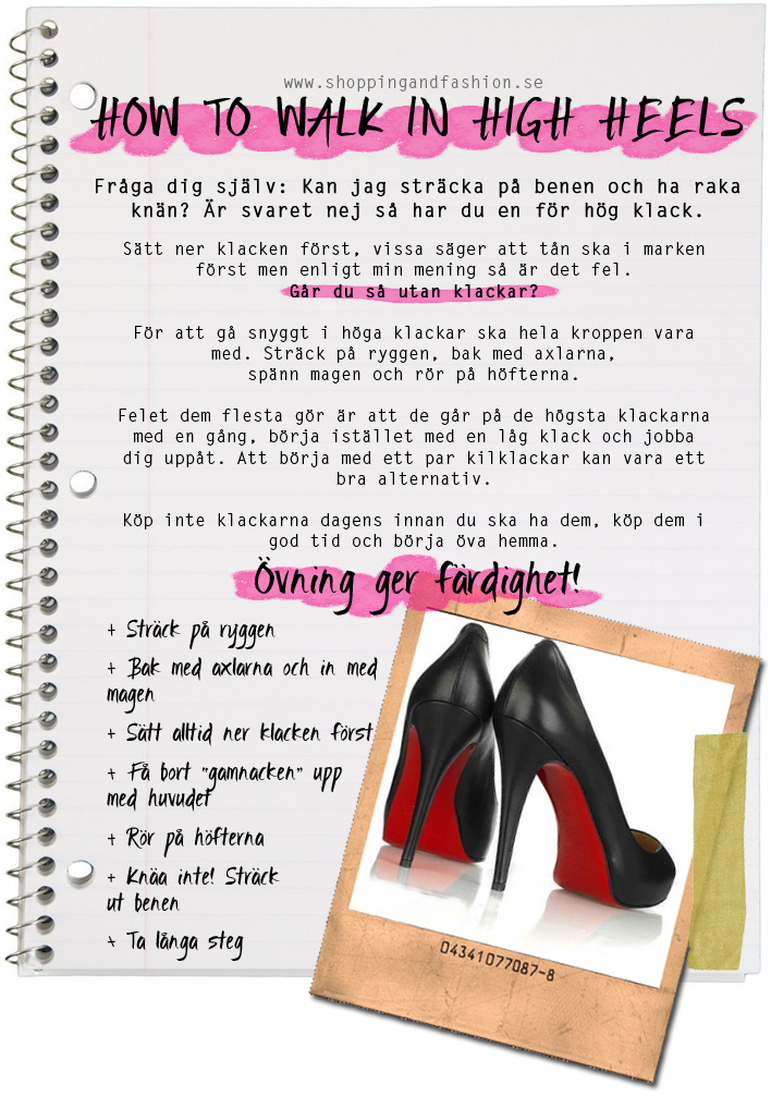 how to walk in high heels