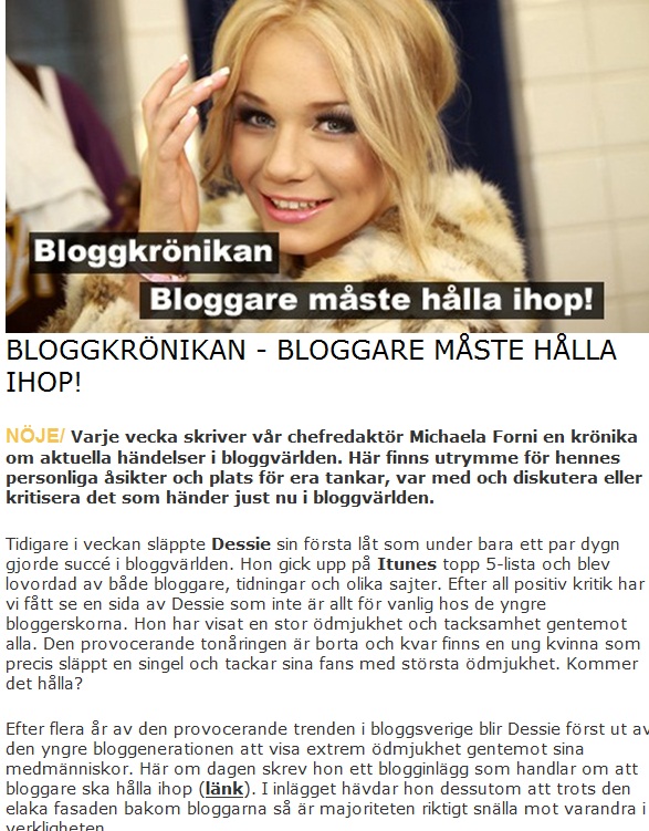 bloggkrönika – devote