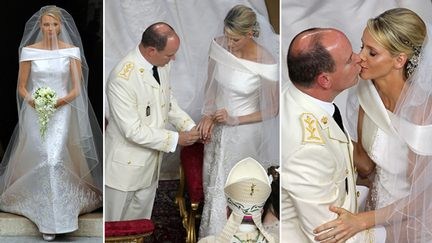 Het kerkelijk huwelijk van Albert en Charlene