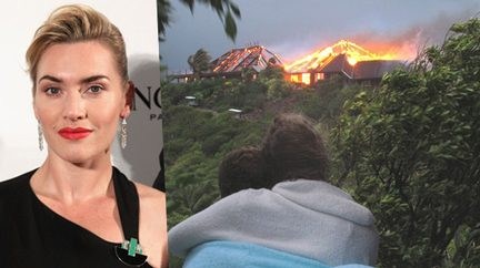 Kate Winslet ontsnapt aan huisbrand op vakantie