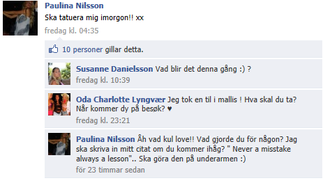 Tatuering på G ..