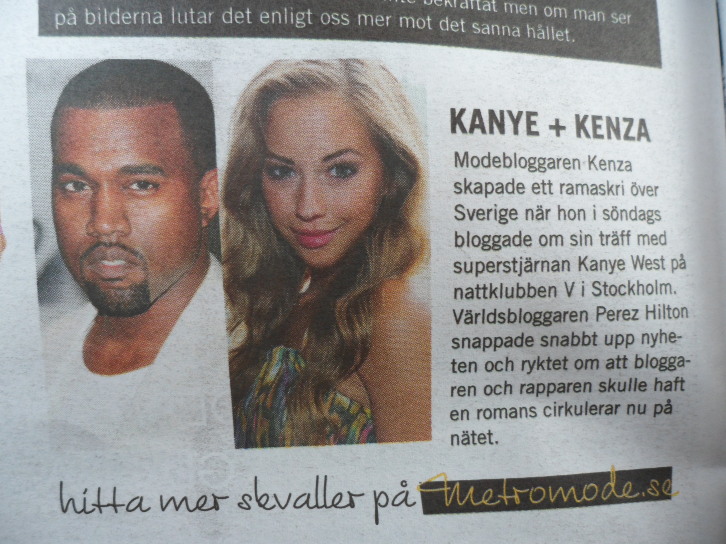 Kenza + Kanye @ dagens Metro