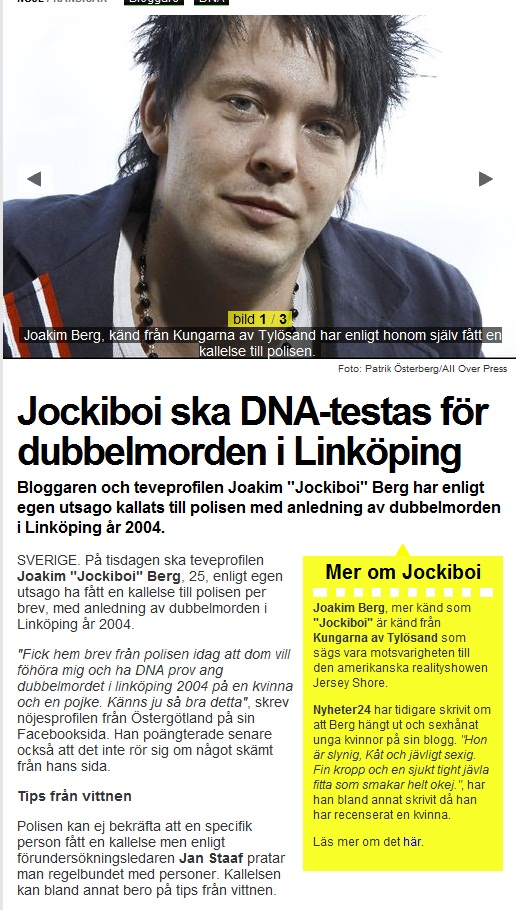 Jockiboi DNA-testas för DUBBELMORD