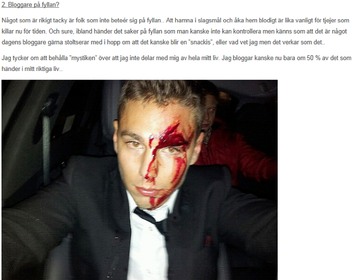 Bloggare på fyllan