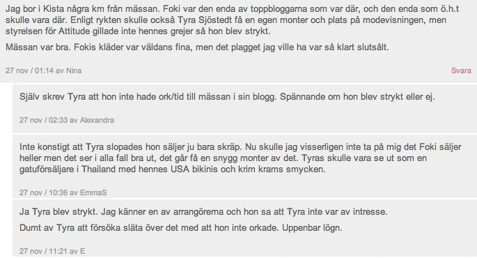 Style by Tyra blev nekad av Attitudemässan