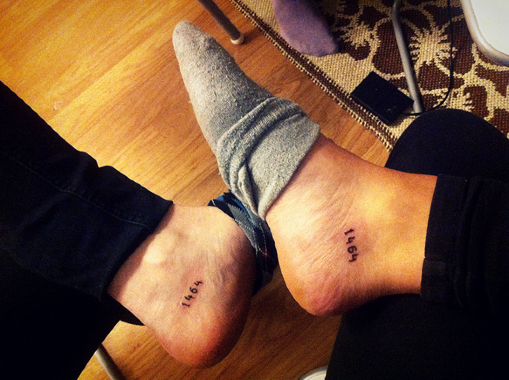 Isabelles första tatuering!