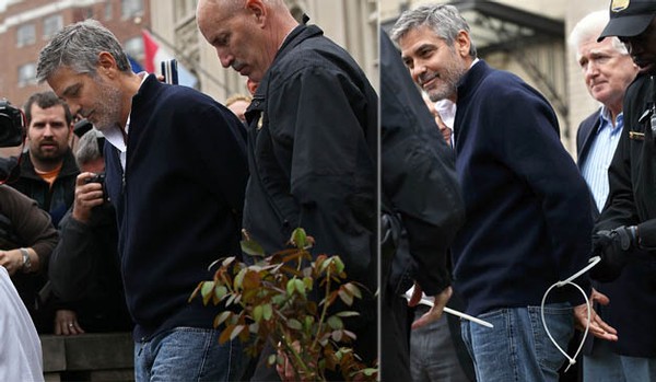 George Clooney greps av polis i Washington