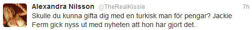 Kissie om Jackies äktenskap