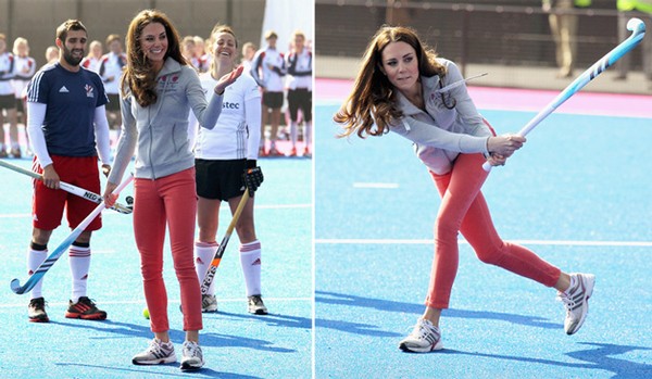 Kate Middleton visar upp sin sportiga talang