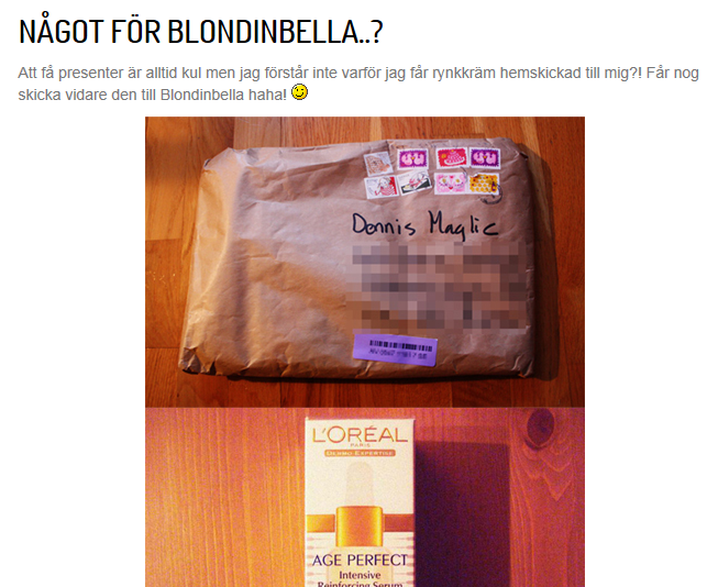 Dennis pikar Blondinbella