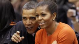 Svartsjuk Michelle bevakar Barack