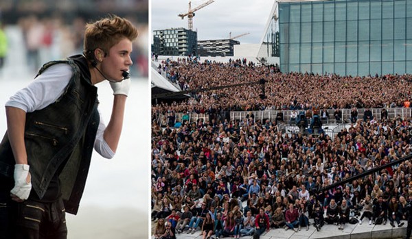 Fullständigt Bieber-kaos i Oslo