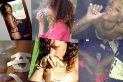 Rökande, krökande, stökande – här är Rihannas vilda år