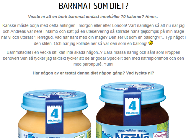 Dennis – Barnmatsdieten ?