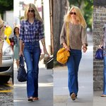 Bootcut-bonanza! Claudia Schiffers streetstyle!