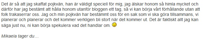 Micah och sin nya pojkvän..