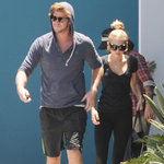 Gymkompisar! Miley Cyrus & fästmannen Liam Hemsworth!