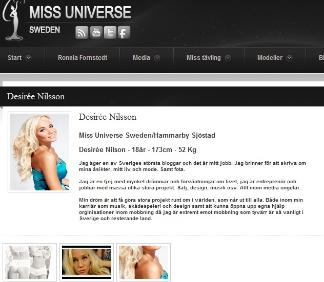 Dessies presentation – Miss Universe