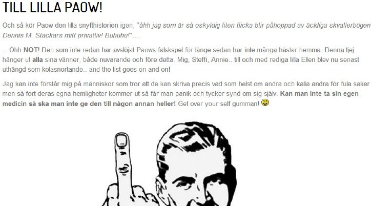 Dennis ger tillbaka mot Paow
