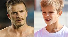 Romeo Beckham gaddar sig som pappa