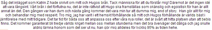 Paulas svar till Katrin