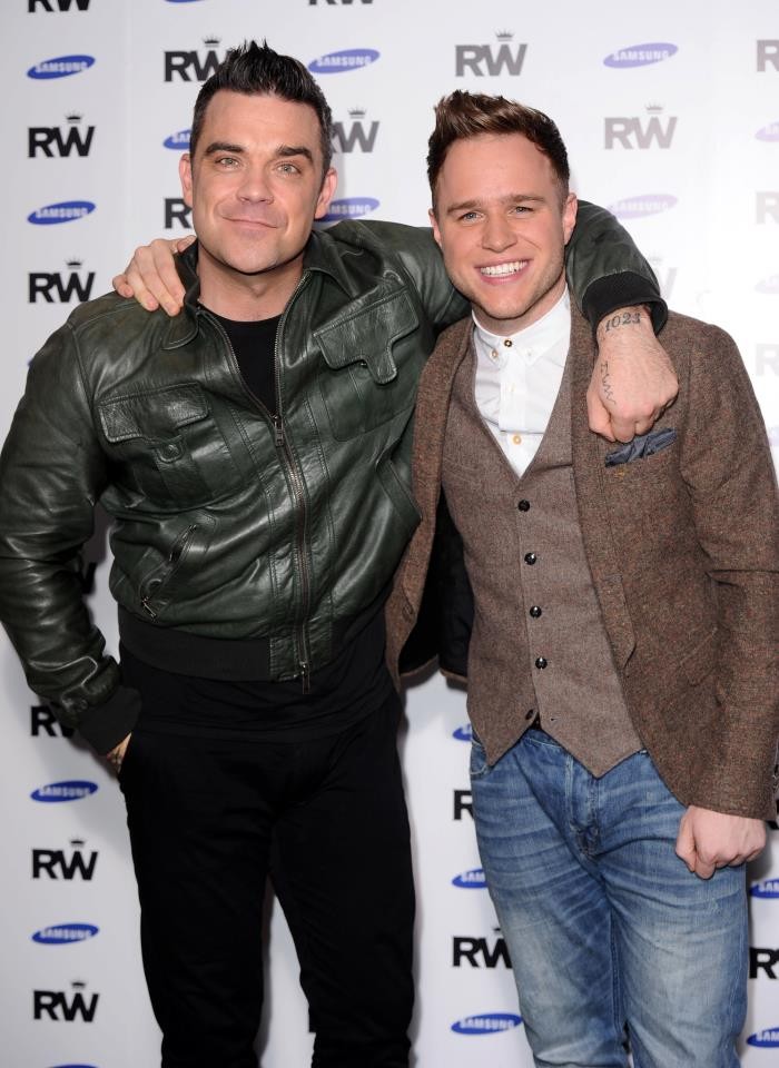 Olly Murs på turné med Robbie Williams