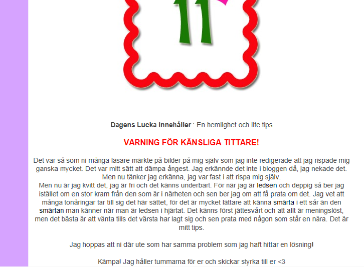 Micah – skar sig själv