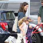 Jennifer Garner tar med sin dotter på en shoppingtur!