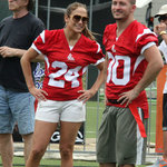 Jennifer Lopez på amerikanska kändisfotbollsmatchen!