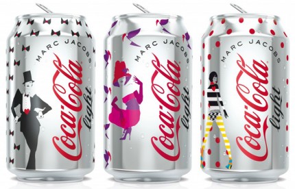 Premiär för Marc Jacobs burkar för Coca-Cola light