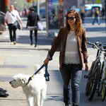 Olivia Wilde på promenad med hunden i West Village!