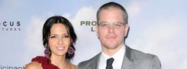 Matt Damon och frun förnyade vigsellöften