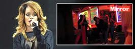 Rihanna sjöng falsk karaoke på bar i Köln