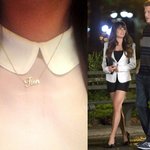 Lea Michele hedrar Cory Monteith i Glee med "Finn"-halsband!