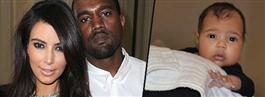 Första bilden på Kim och Kanyes dotter