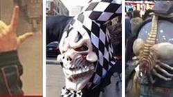 Kändisarna maskerade sig för att gå på mässa