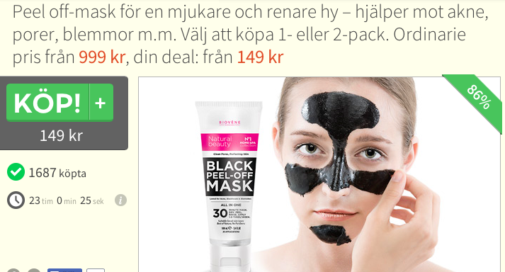 149:- för peel-off masken