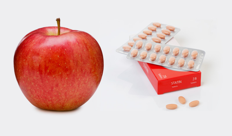 Byt ut statiner mot ett äpple om dagen för att förbättra hjärthälsan, säger hälsoexperter