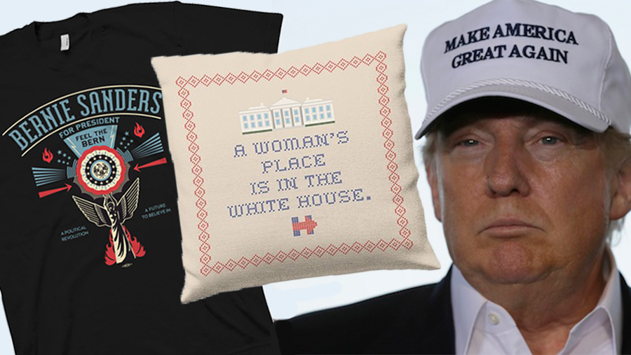 Här är merchandisen som avgör det amerikanska valet